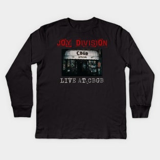 joy division live at cbgb Kids Long Sleeve T-Shirt